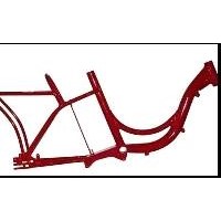 extruded magnesium alloy bicycle frame