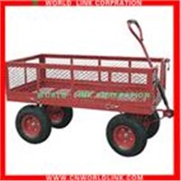 four wheel heavy duty garden cart