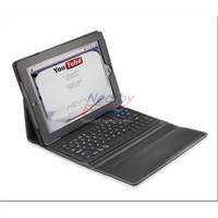 iPad 2 Leather Case with Built-in Bluetooth Keyboard (Black)