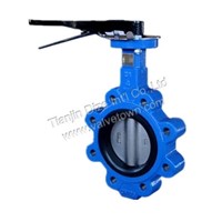 pin-less lug type butterfly valve