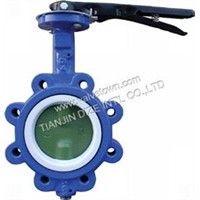 pin-less lug type butterfly valve
