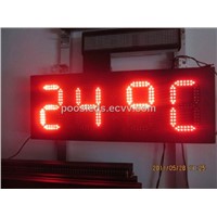 poosled 12' 88:88 LED digits sign(red)-iron