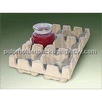 pulp molding candle protection/packaging