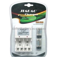 JIABAO quick battery chargers for AA/AAA batteries