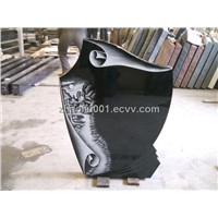 shanxi black granite tombstone