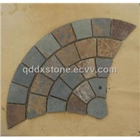 slate meshed stone flooring tiles