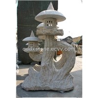 stone garden japanese lantern