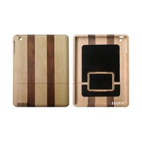 black walnut and maple strip wood case for ipad2 / new ipad
