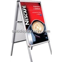 doulbe side poster stand