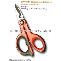 SW-8411 6&amp;quot; Electrician Scissors w/50mm2 Cable Scissors