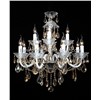 2012 New Style European Glass Chandelier with Big Red Crystal Decoration (AQ0285-8+4)