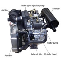 14kw/19hp water cooled V-twin cylinder diesel engine