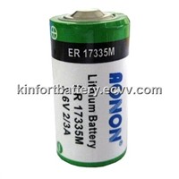 AONON 2/3A size,ER17335,ER17335 3.6V Lithium battery cell,Bobbin and Spiral types