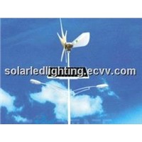Double 30W LED lamps with solar wind hybridwind solar powered street light, hybrid street lighting,