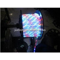 Four colors mixed 2 wires round LED rope light