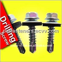 Hex Head Self-Drilling Screw with EPDM Washer