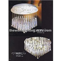 IMG_0015-2012 Hot Selling Chrome Metal Stand Modern Crystal Pendant Lamp China