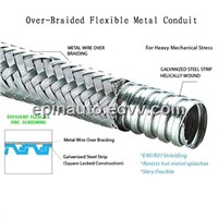Over-Braided Flexible Metal Conduit