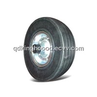 Solid rubber wheel, 9 x 3-inch Industrial Wheel ,