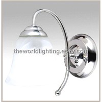 VC768-1W-Chrome Steel Branch Reverse Vase Shape Bathroom Wall Light