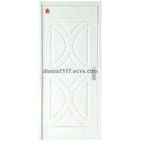 White bathroom interior PVC door (YS-D678)
