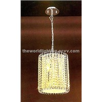 2012 Hot Chrome Metal Stand Crystal Decoration Modern Pendant Lamp China (10fx1193-79)