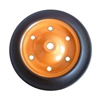 13-inch Heavy-duty Solid Rubber Wheel for Wheelbarrow, Tool Cart and Machines