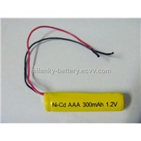 1.2V AAA 300mAh Rechargeable Ni-Cd Battery