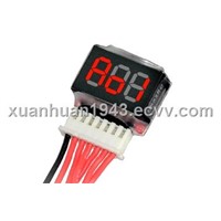 1-6S Li-Po battery voltage Indicator