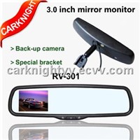 3.0 inch rear view mirror monitor