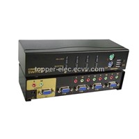 4Port COMBO KVM Switch( PS/2 &amp;amp; USB &amp;amp; Audio &amp;amp; Microphone)