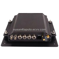 4 Channels Mobile DVR Car DVR Support GPS/3G/WiFi with Wide Power DC8-48V (LP-400)
