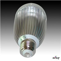 9W LED Bulb Silver Color E27 E26 Spiral Cap 6000K Normal White Home Use