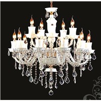(AQ0202 10+5)Best Sell Cheap White Candle Crystal Chandelier