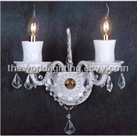 2012 Best Sell White Candle Glass Wall Light (AQ0202 2w)