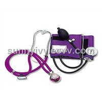 Aneroid sphygmomanomer with rappaport stethoscope