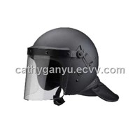 Anti riot helmet with gas mask