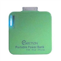 Battery Charger for iPhone iPod with Hidable 30-pin Head, 12,00mAh