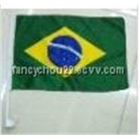 Brazil car flag