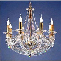 (CHCC2424KGOLD-D720H670L8) Contemporary Crystal Decoration Candle Shape Glass Chandelier