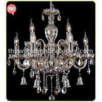 Glass Candle Shape Crystal Decoration Classical Chandelier (CHGC0255-6+3)