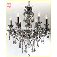(CHGC0260-6)2012 Gray Glass Candle Shape Crystal Classical Chandelier China