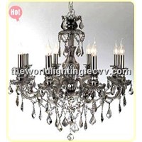 (CHGC0260-8)2012 Gray Glass Candle Shape Crystal Classical Chandelier China