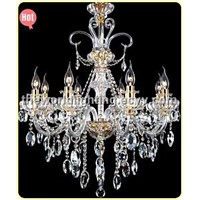 (CHGC0265-8) 2012 White Wine Transparent Color Glass Candle Shape Crystal Classical Chandelier