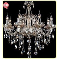 (CHGC0269-8) 2012 Champagne Transparent Color Glass Candle Shape Crystal Classical Chandelier China