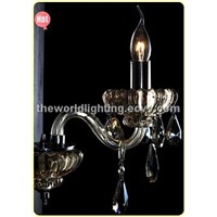 (CHGC0270-1W) Champagne Transparent Color Glass Candle Shape Crystal Lamp/Classical Wall Lamp China