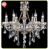 2012 Hot Champagne Color Glass Candle Shape Crystal Classical Chandelier China (CHGC0270-6)