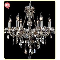 (CHGCO258-6) 2012 Hot Red Wine Color Glass Candle Shape Crystal Classical Chandelier China