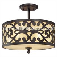 CL009-Black Metal Decoration Fabric Cover Modern Simple Ceiling Light