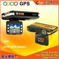Car GPS DVR with radar detector